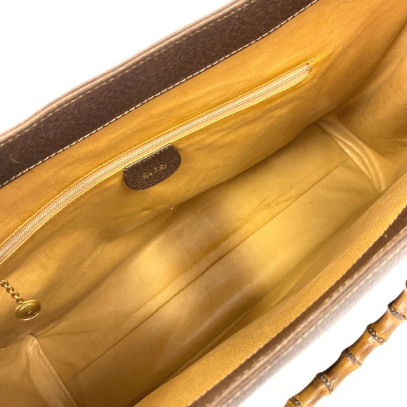 Gucci Bamboo Large Shopper Tote Bag Brown - Picture 6 of 10